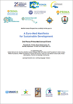 A Euro-Med Manifesto for Sustainable Development – 2nd Ponza Prima-Med Annual Event