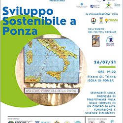 CS evento Sviluppo Sostenibile a Ponza – 26 luglio 2021