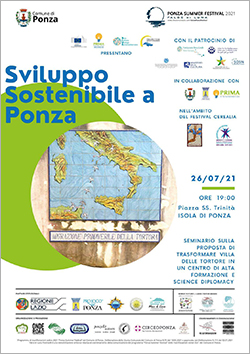 CS evento Sviluppo Sostenibile a Ponza – 26 luglio 2021